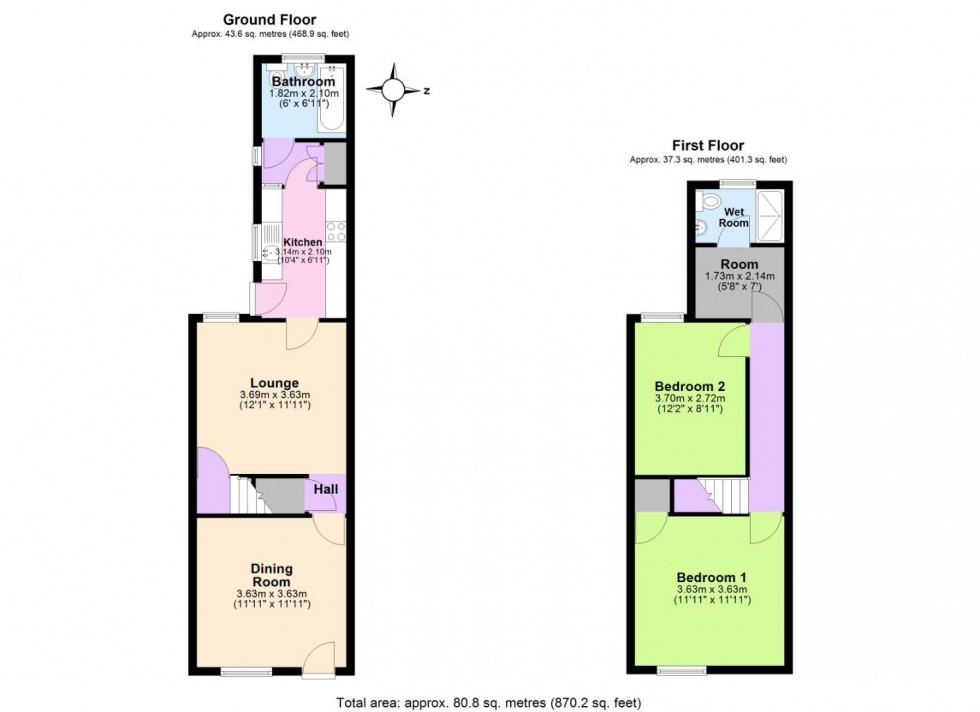 Floorplan for New Street, Donisthorpe