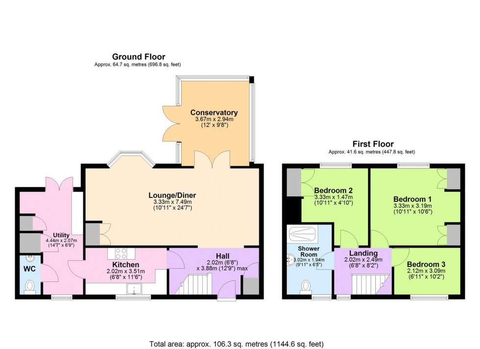 Floorplan for Pessall Lane, Edingale, Tamworth