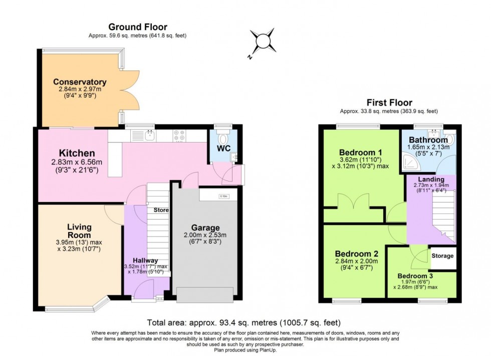 Floorplan for Cedar Road, Castle Gresley, Swadlincote
