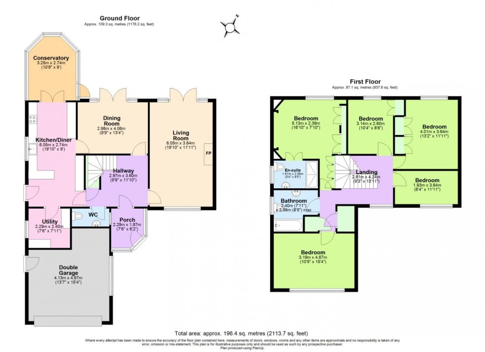Floorplan for Newbold way, Kinoulton