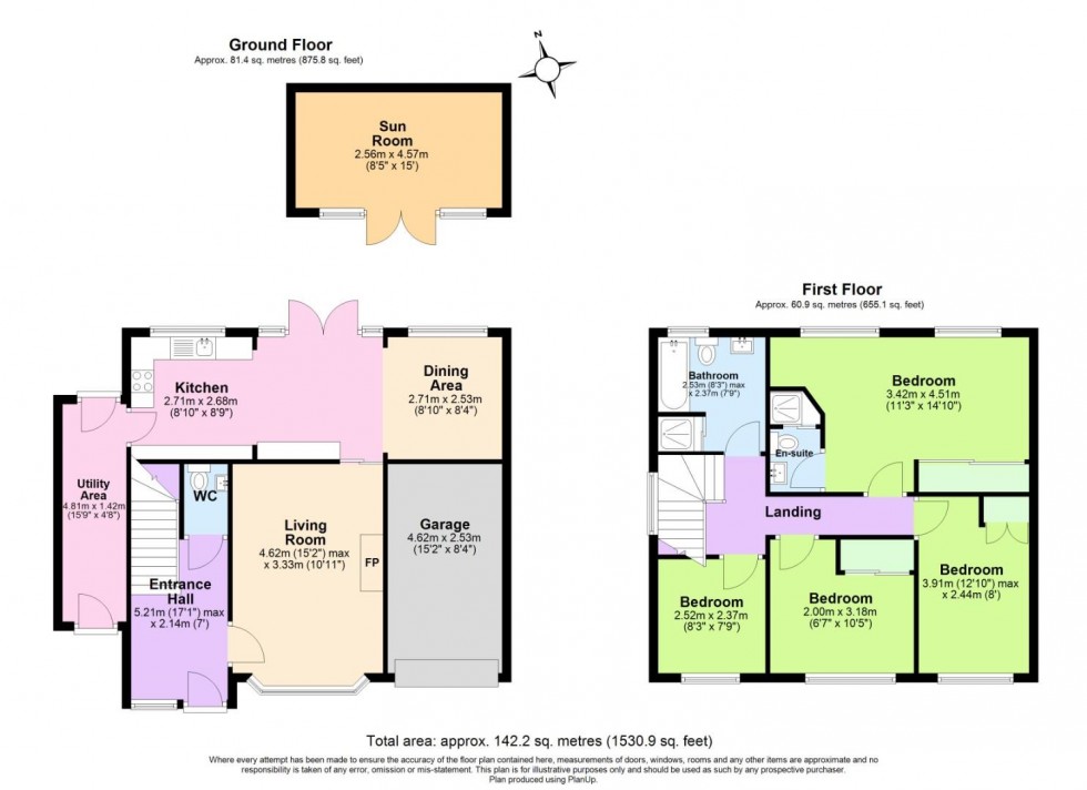 Floorplan for Lyncombe Gardens, Keyworth