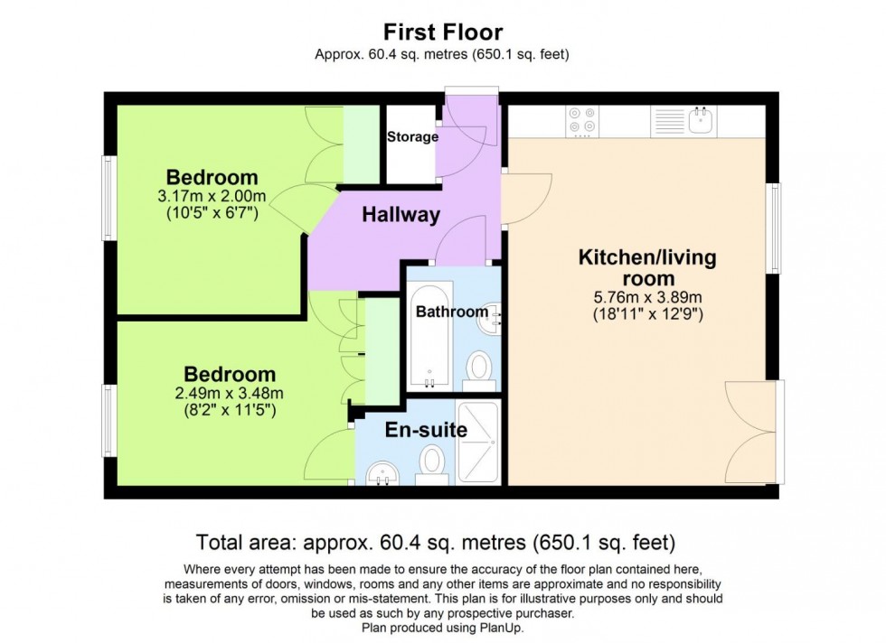 Floorplan for Deane Road, Nottingham