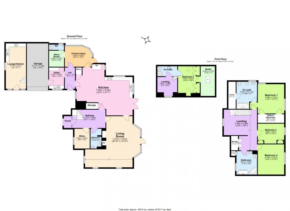 Floorplan for Meadow Lane, Stanton Under Bardon