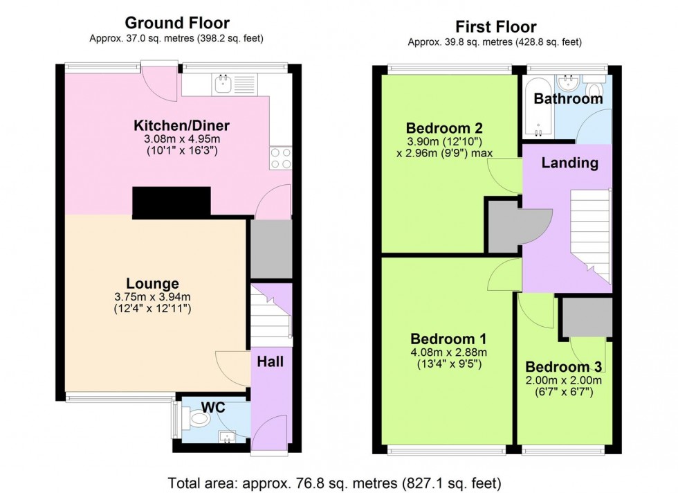Floorplan for Sycamore Avenue, Polesworth, Tamworth