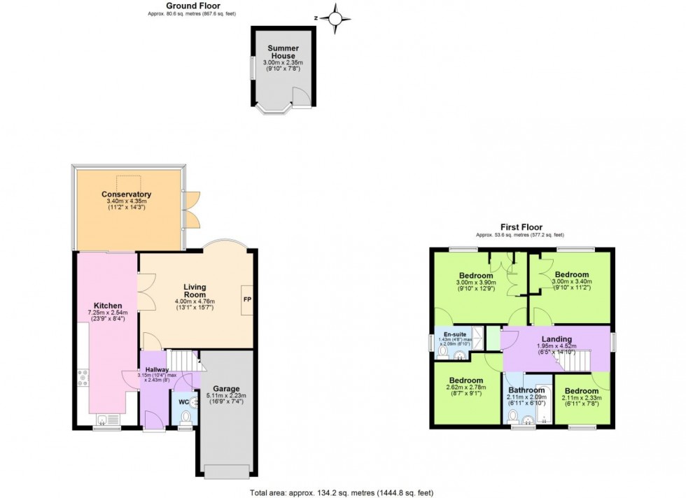 Floorplan for Killerton Park Drive, West Bridgford, Nottingham