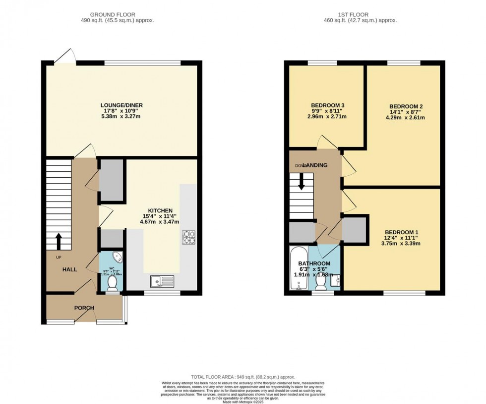 Floorplan for Salters Lane, Tamworth
