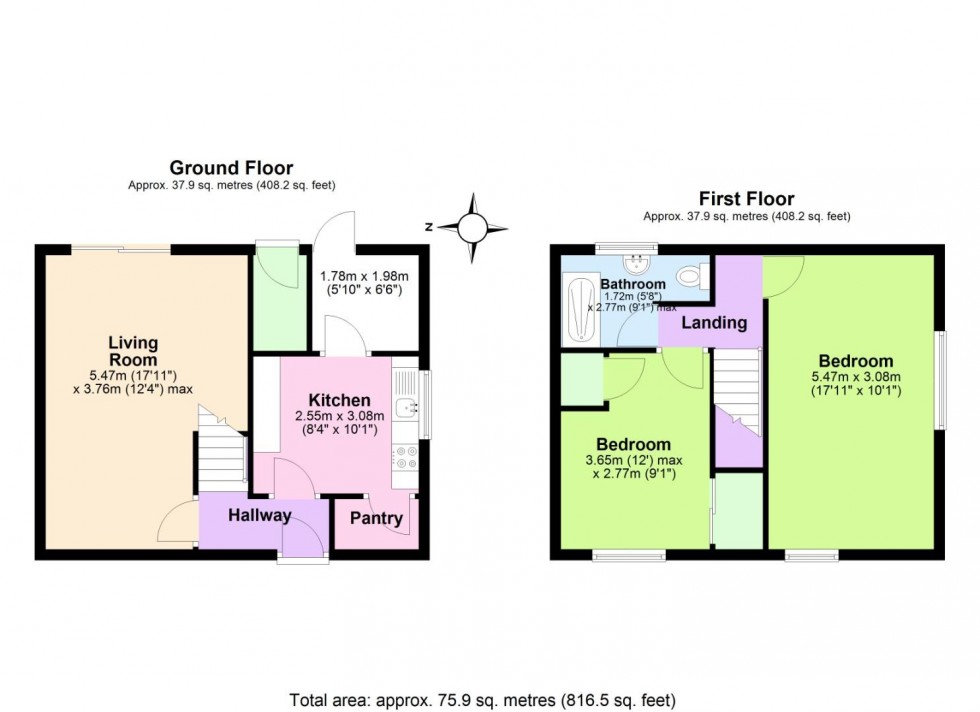 Floorplan for Broadmeer, Cotgrave, Nottingham