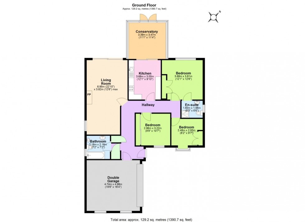 Floorplan for Lindy Close, Kinoulton, Nottingham