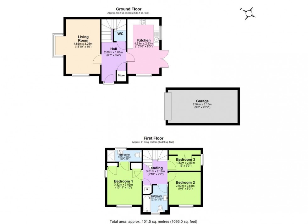Floorplan for Lewis Close, Ibstock