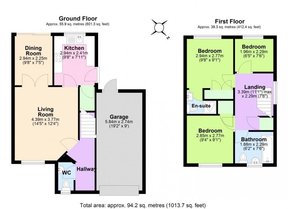 Floorplan for Ashridge Way, Edwalton, Nottingham