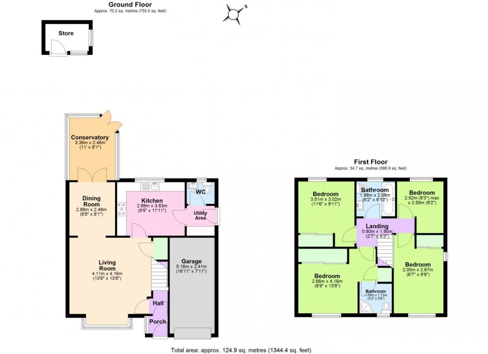 Floorplan for Goldcrest Road, Nottingham