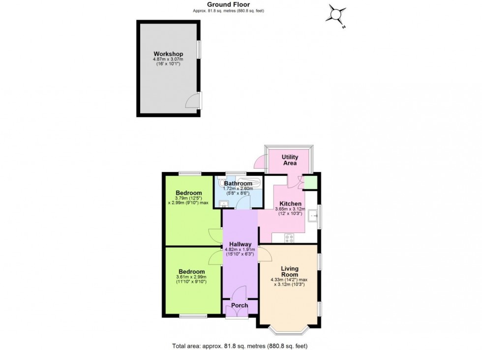 Floorplan for Digby Avenue, Nottingham