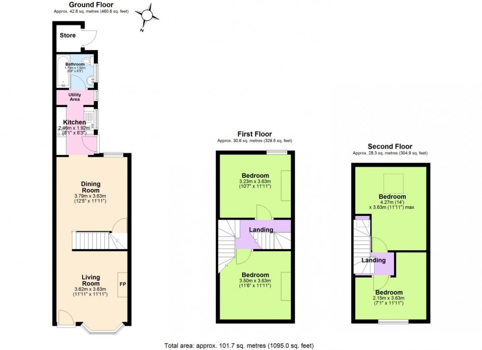 Floorplan for Pyatt Street, Nottingham
