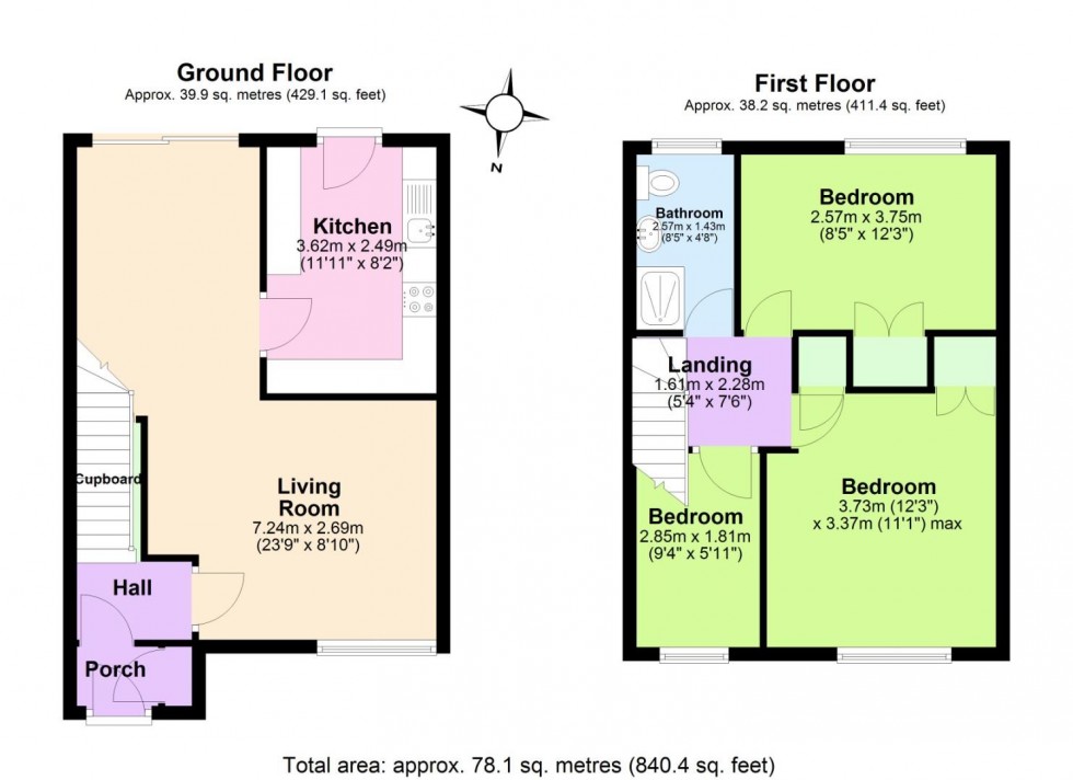 Floorplan for Rugby Road, West Bridgford, Nottingham