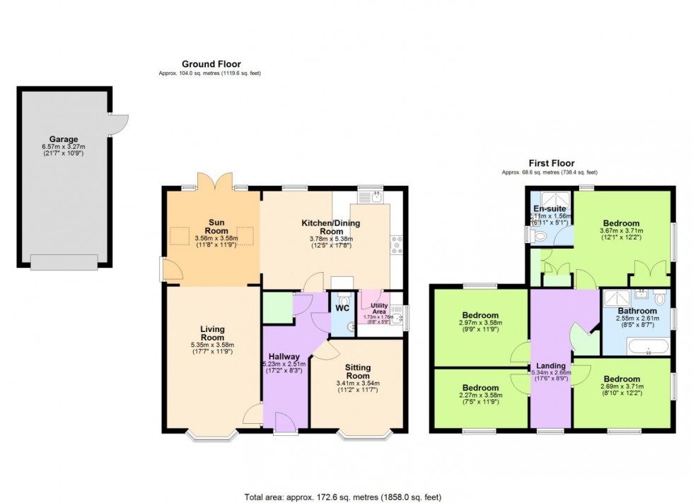 Floorplan for Acacia Way, Edwalton, Nottingham