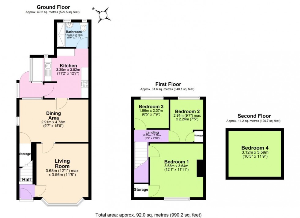 Floorplan for Main Street, Overseal, Swadlincote