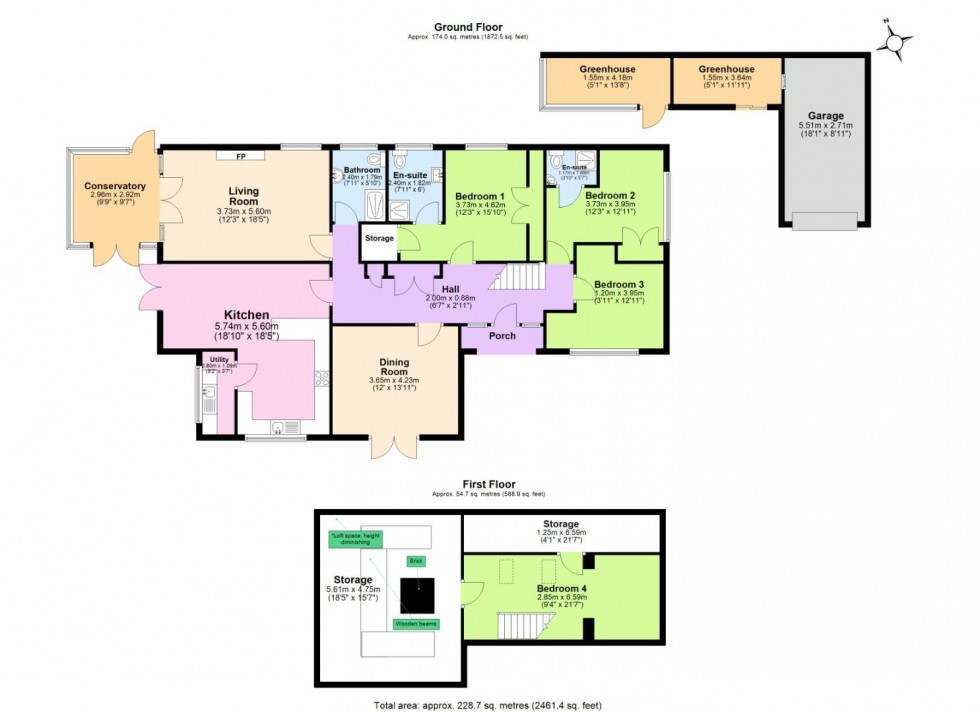 Floorplan for Measham Road, Acresford, Swadlincote