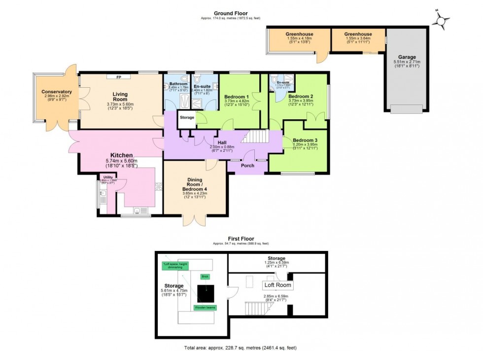 Floorplan for Measham Road, Acresford, Swadlincote