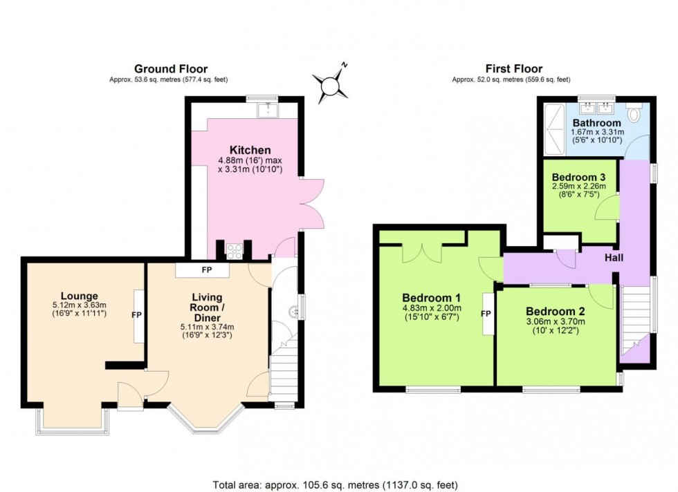 Floorplan for The Bakehouse, Main Street, Ravenstone
