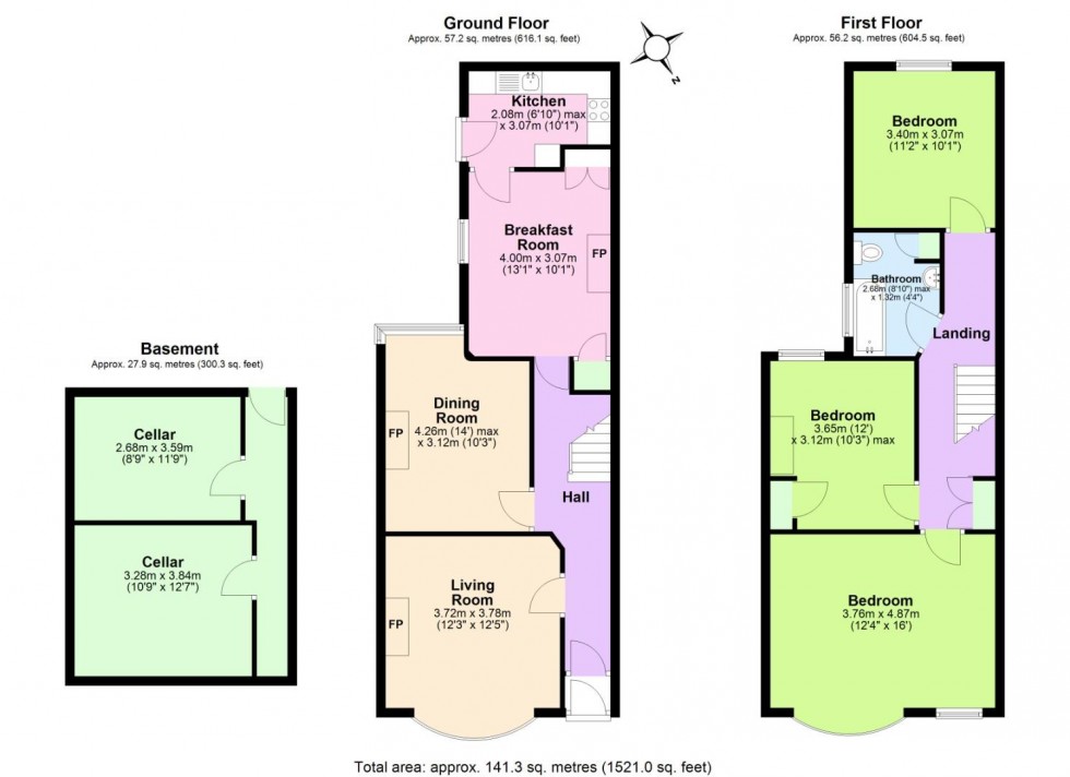 Floorplan for Crosby Road, West Bridgford, Nottingham