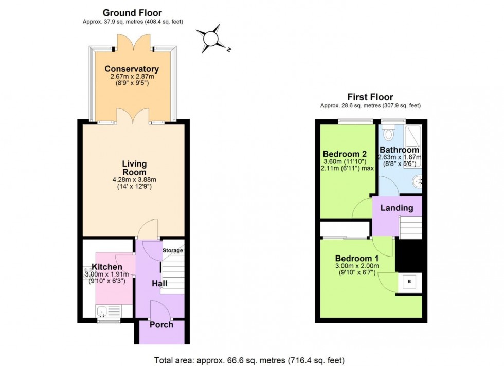 Floorplan for Willow Close, Measham
