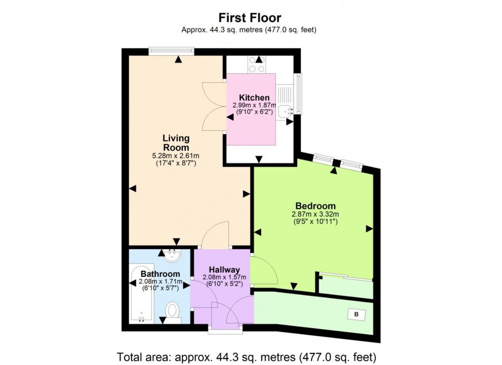 Floorplan for Rectory Road, West Bridgford, Nottingham