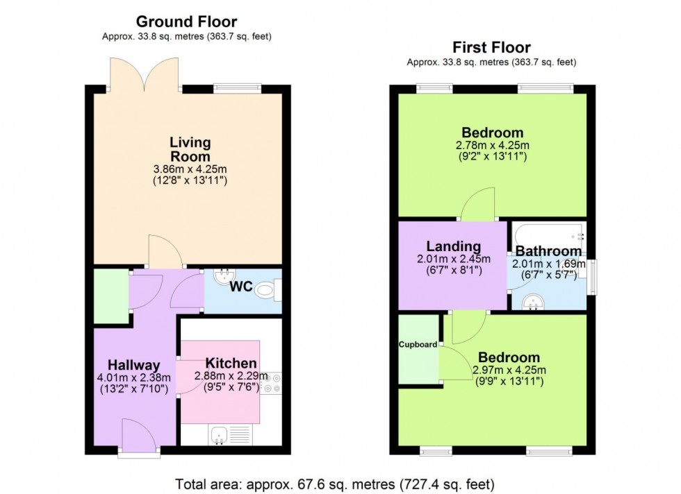 Floorplan for Bemrose Drive, Radcliffe on Trent