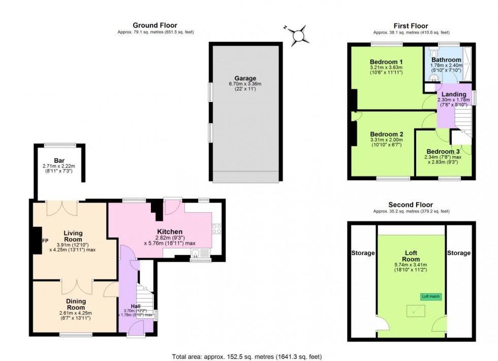 Floorplan for Goseley Avenue, Hartshorne, Swadlincote