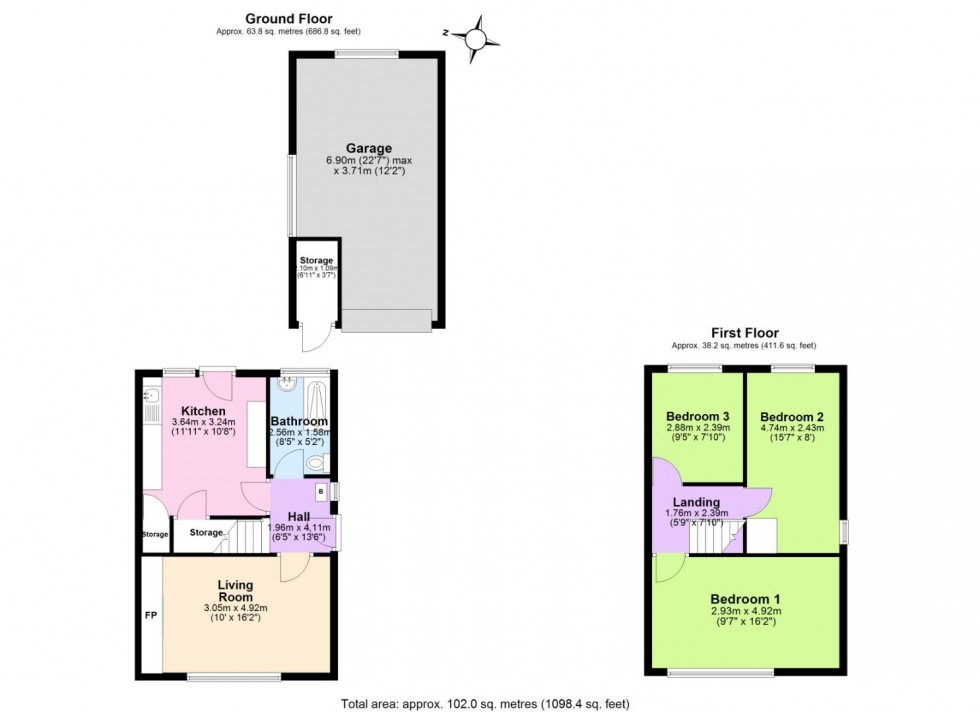 Floorplan for Winchester Drive, Midway, Swadlincote