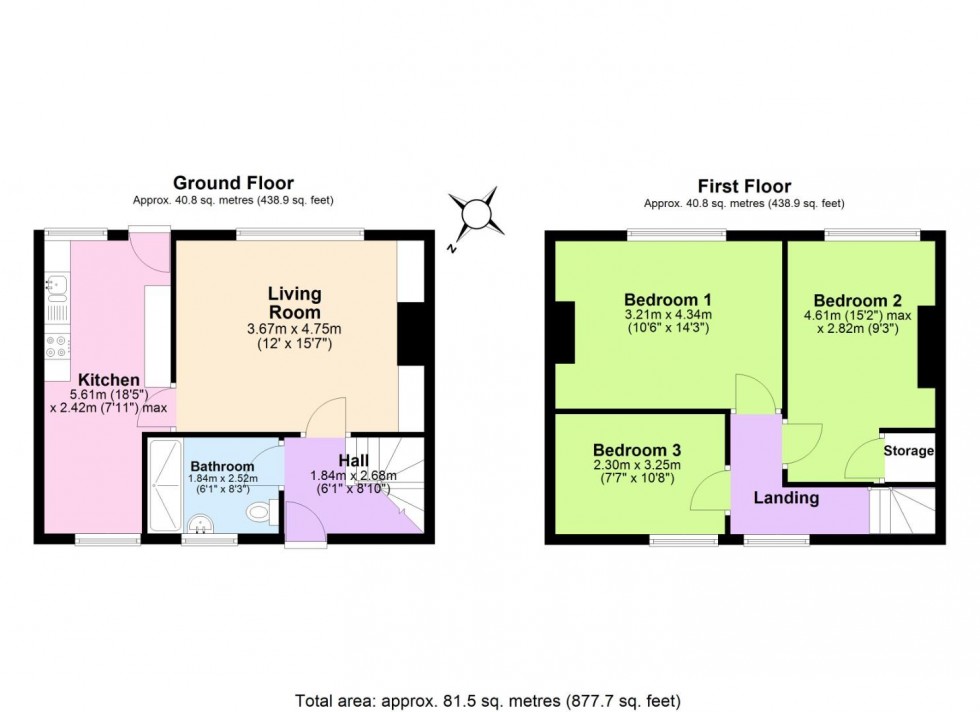 Floorplan for Clifton Avenue, Ashby-De-La-Zouch
