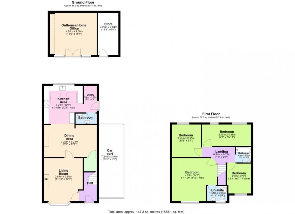 Floorplan for Nottingham Road, Keyworth, Nottingham