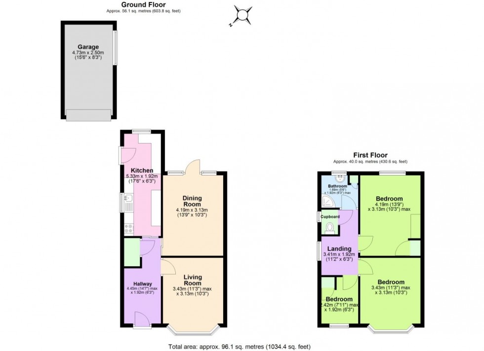 Floorplan for Bentinck Avenue, Tollerton, Nottingham
