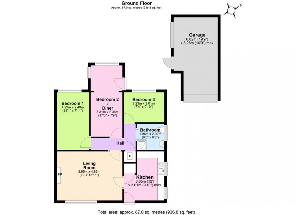 Floorplan for Main Street, Blackfordby