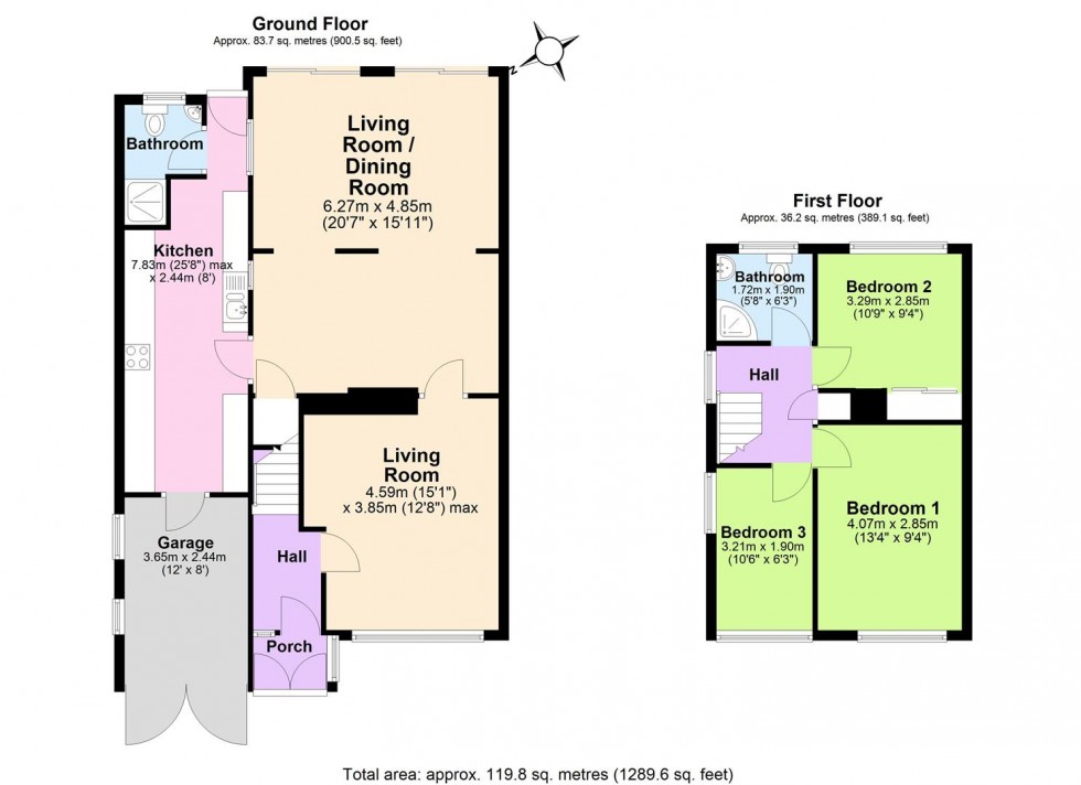 Floorplan for Argyle Street, Glascote, Tamworth