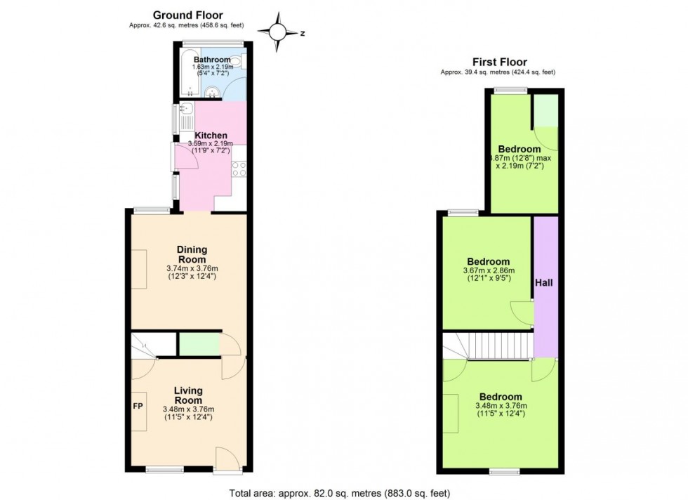 Floorplan for Glapton Road, Nottingham