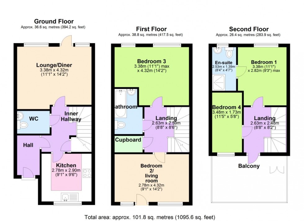 Floorplan for Bathley Street, Nottingham