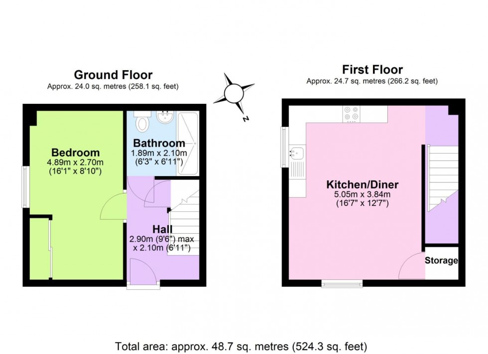 Floorplan for Tithebarn Drive, Overseal
