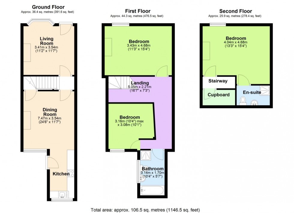 Floorplan for Wilford Crescent West, Nottingham
