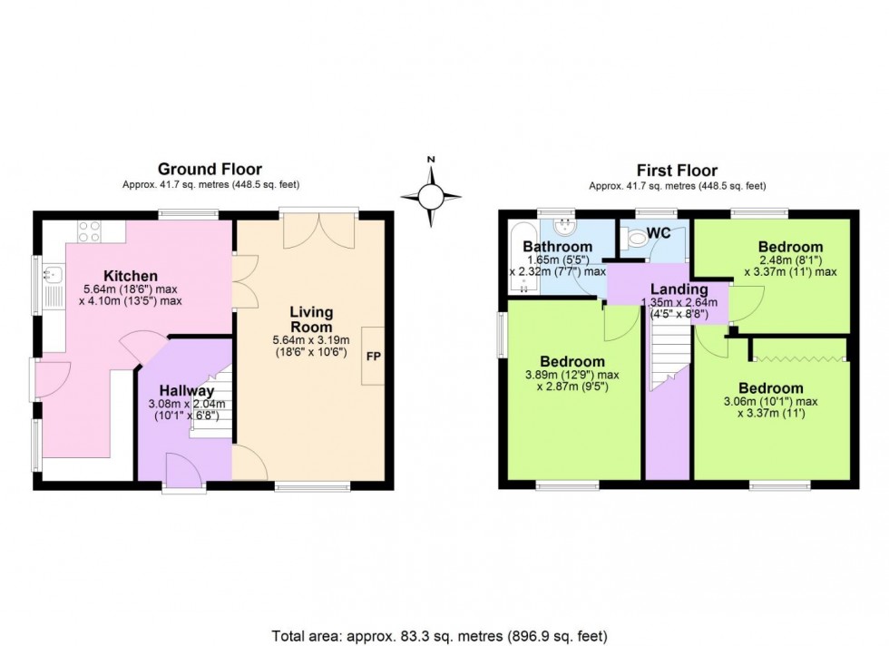 Floorplan for Stowe Avenue, West Bridgford, Nottingham