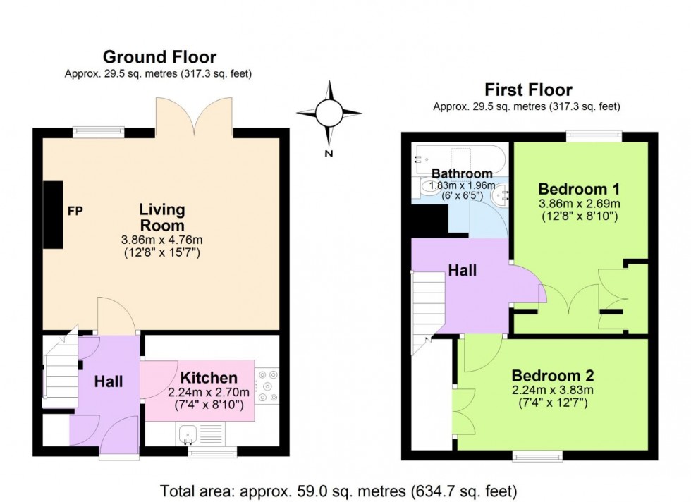 Floorplan for Chapel Street, Smisby