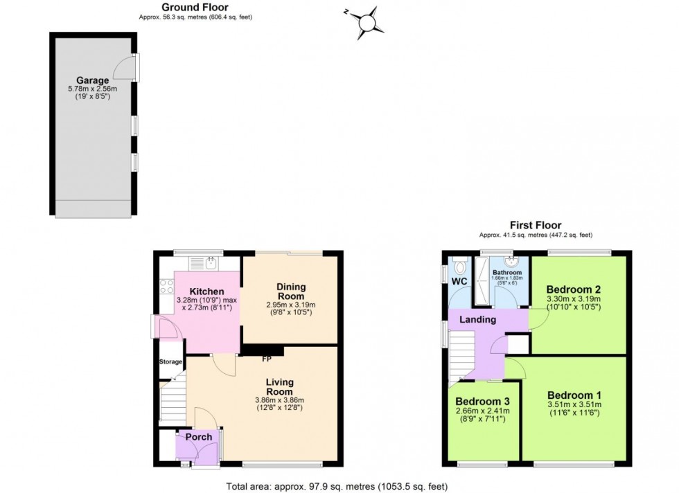Floorplan for Manor Road, Heather
