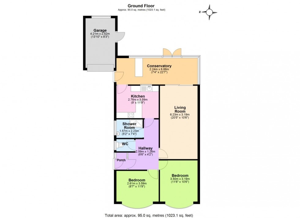 Floorplan for Brockwood Crescent, Keyworth