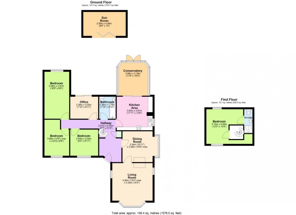 Floorplan for Shelford Road, Radcliffe-On-Trent, Nottingham