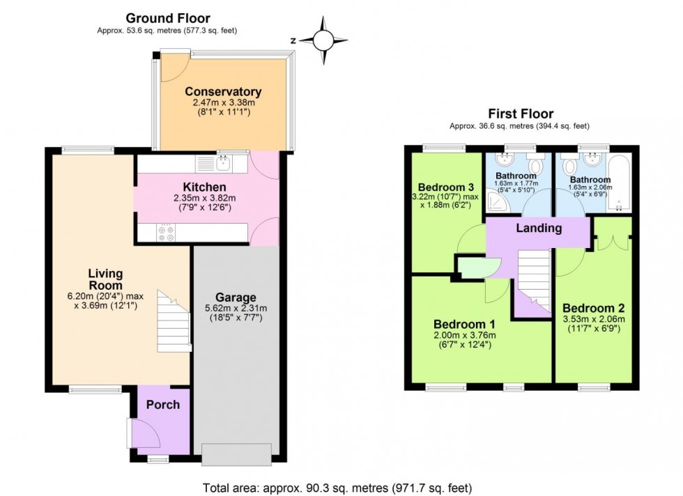 Floorplan for Heron Drive, Woodville, Swadlincote