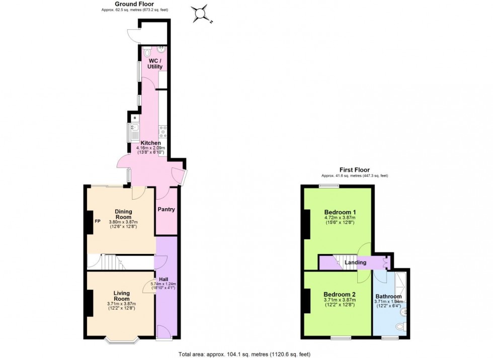 Floorplan for James Street, Midway, Swadlincote