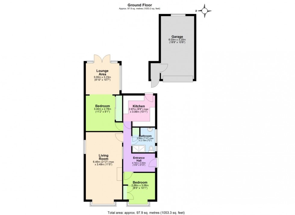 Floorplan for Walcote Drive, West Bridgford, Nottingham