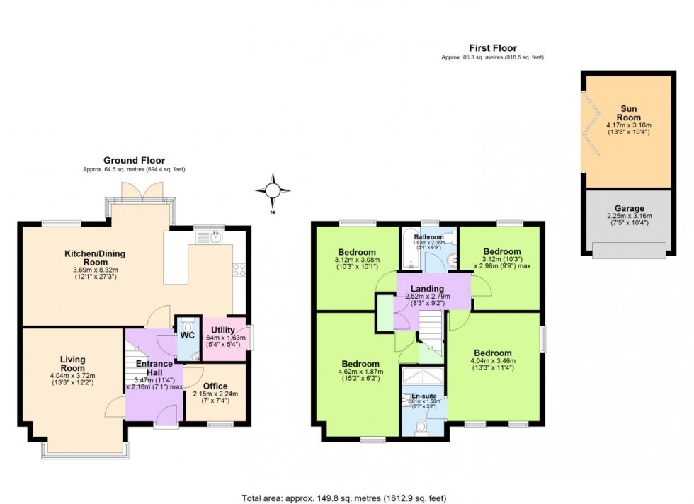Floorplan for Hemlock Road, Edwalton, Nottingham