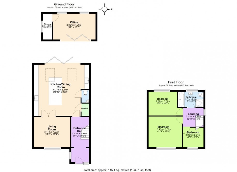 Floorplan for Ruddington Lane, Nottingham