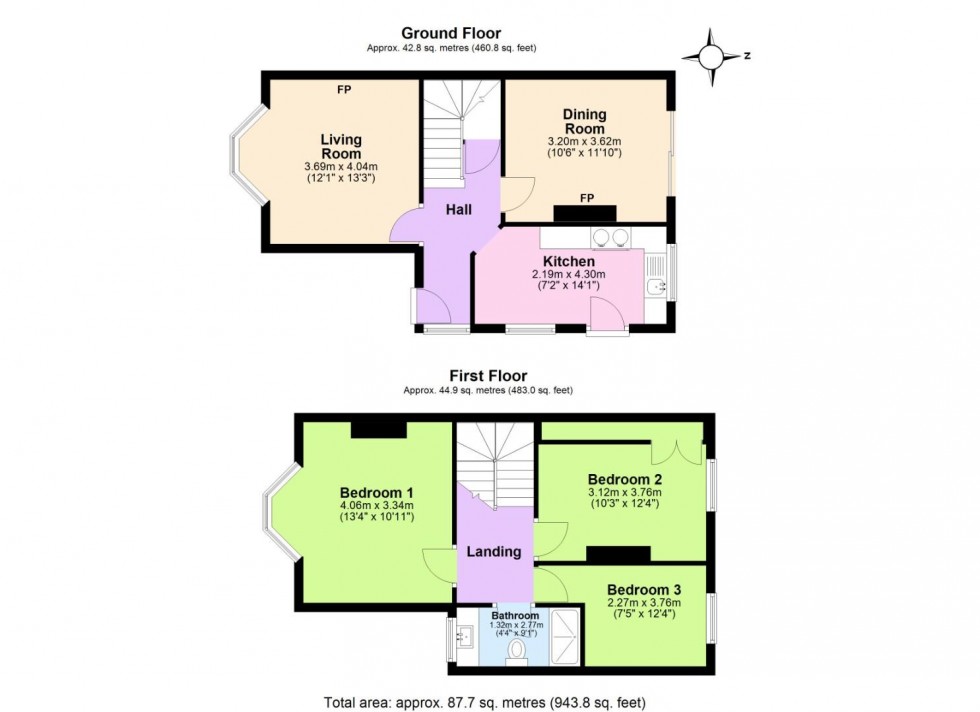 Floorplan for Elm Dale Road, Wolverhampton