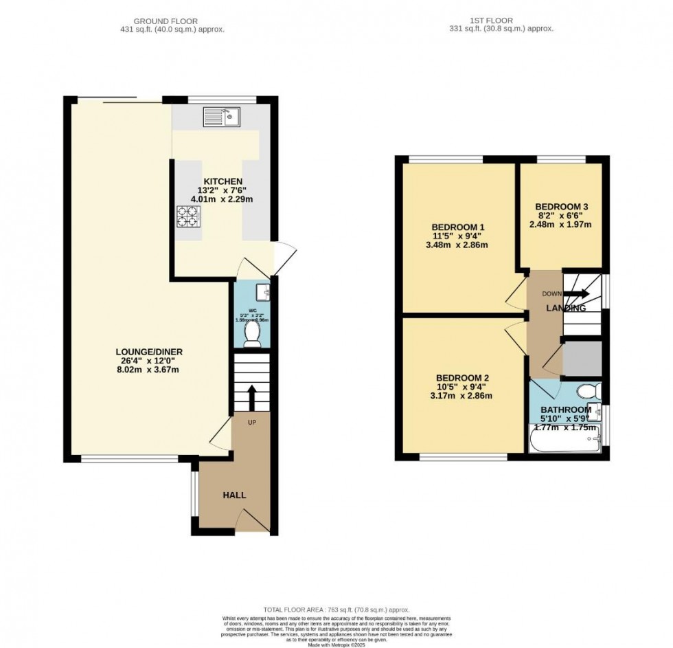 Floorplan for Laburnum Road, Stow Heath